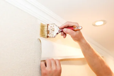Pose de papier peint à Landéhen — revêtements muraux et toiles de verre